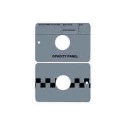 Metal spray-out card dark...