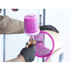 SATAjet 1000 B RP Std Spray Gun, 0.6mmltr QCC reusable plastic cup, with swivel joint